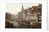 Boats and Residences Lining Waterway by Anonymous