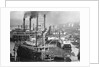Paddleboats at Vicksburg Wharf by Anonymous