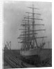 Square-Rigged Ship Erskine M. Phelps in Dry Dock by Anonymous