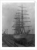 Square-Rigged Ship Erskine M. Phelps in Dry Dock by Anonymous