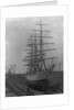 Square-Rigged Ship Erskine M. Phelps in Dry Dock by Anonymous