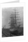 Square-Rigged Ship Erskine M. Phelps in Dry Dock by Anonymous