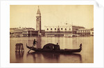 Two Men Riding in a Gondola by Anonymous