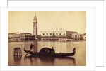 Two Men Riding in a Gondola by Anonymous
