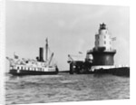 Steamboat Approaching a Lighthouse by Anonymous