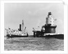 Steamboat Approaching a Lighthouse by Anonymous