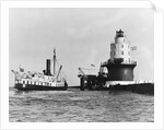 Steamboat Approaching a Lighthouse by Anonymous