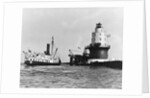 Steamboat Approaching a Lighthouse by Anonymous