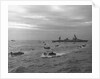 Landing Craft and USS Augusta by Anonymous