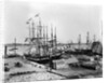 Ships Docked at Pier by Anonymous