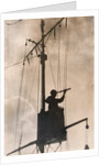 Lookout in Crow's Nest of US Subchaser by Anonymous