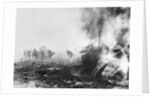 Tank Exploding into Flames by Anonymous