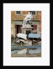 Wrecked Car Near Statue by Anonymous