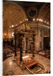 Interior of St Peter's Basilica by Anonymous