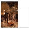 Interior of St Peter's Basilica by Anonymous