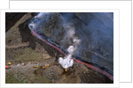 Firefighters Divert Lava Flow by Anonymous