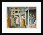 Detail of Healing of the Cripple and Raising of Tabitha by Masolino da Panicale