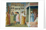 Detail of Healing of the Cripple and Raising of Tabitha by Masolino da Panicale