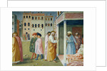 Detail of Healing of the Cripple and Raising of Tabitha by Masolino da Panicale