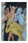 Detail of Demons from Militant Church and Triumphant Church by Andrea di Buonaiuto