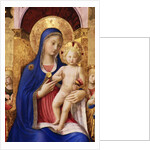 Gold Leaf Painting of Madonna and Baby by Anonymous