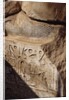 Detail of Heiroglyphics on a Colossi of Ramesses II at Sohag by Anonymous