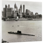 U.S.S. Nautilus Floating in New York Harbor by Anonymous