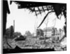 American Tank Amid Rubble in Street of German City by Anonymous