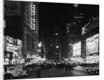 A View of Times Square at Night by Anonymous