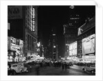 A View of Times Square at Night by Anonymous