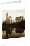 View of the Plaza Hotel, the Savoy Hotel and the Sherry-Netherland Hotel Reflected in the Water by Anonymous