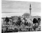 View of Large Mosque Against Skyline by Anonymous