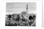 View of Large Mosque Against Skyline by Anonymous