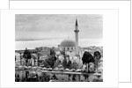 View of Large Mosque Against Skyline by Anonymous