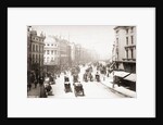 Horse Driven Carriages on Early London Street by Anonymous