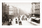 Horse Driven Carriages on Early London Street by Anonymous