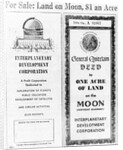 Advertisement for Lunar Real Estate by Anonymous