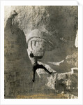 Man Hangs Onto Eye at Mount Rushmore by Anonymous