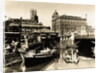 Harbor Scene Near Office Buildings by Anonymous