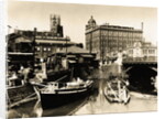 Harbor Scene Near Office Buildings by Anonymous