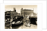 Harbor Scene Near Office Buildings by Anonymous