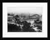 Rooftops and Tree Lines in Japanese City View by Anonymous