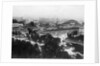 Rooftops and Tree Lines in Japanese City View by Anonymous