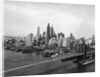 View of Brooklyn Bridge With New York City Skyline in Background by Anonymous
