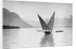 View of Boat on Lake Geneva by Anonymous