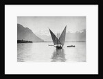 View of Boat on Lake Geneva by Anonymous