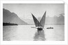 View of Boat on Lake Geneva by Anonymous
