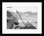 Grand Coulee Dam Being Constructed by Anonymous