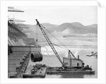 Grand Coulee Dam Being Constructed by Anonymous