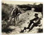 Prospector Preparing Meal for Himself by Anonymous